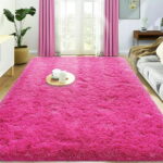 Sanmadrola Area Rugs for Bedroom, Fluffy Tie-Dye Gray Shaggy Soft Area Rug, Non-Slip Indoor Floor Carpet for Living Room, Kids Baby Boys Teen Dorm Home Decor Aesthetic, Nursery,...