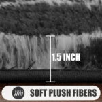 Sanmadrola Super Soft Shaggy Rugs Carpets 2.4x5.2 Feet Plush Area Rugs for Living Room Bedroom, Fluffy ​Rug for Nursery Playroom Dorm Room, Shag Plush Rug for Teen Room Decor,...