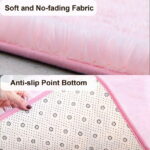 Sanmadrola Super Soft Shaggy Rugs Carpets 2.4x5.2 Feet Plush Area Rugs for Living Room Bedroom, Fluffy ​Rug for Nursery Playroom Dorm Room, Shag Plush Rug for Teen Room Decor, Pink