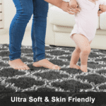 Sanmadrola Super Soft Shaggy Rugs Carpets 2.4x5.2 Feet Plush Area Rugs for Living Room Bedroom, Fluffy ​Rug for Nursery Playroom Dorm Room, Shag Plush Rug for Teen Room Decor,...