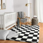 Sanmadrola Super Soft Shaggy Rugs Carpets 2.6x5.2 Feet Plush Area Rugs for Living Room Bedroom, Fluffy ​Rug for Nursery Playroom Dorm Room, Shag Plush Rug for Teen Room Decor