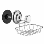 Sanno Suction Cup Stainless Steel Soap Dish and Holder