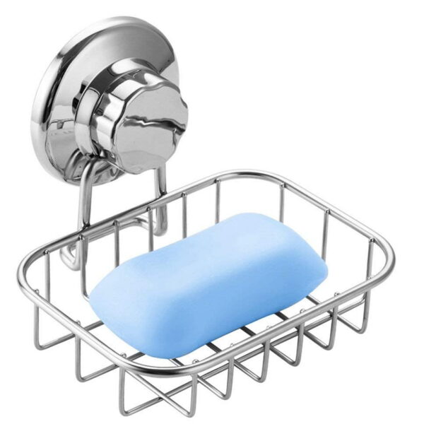 Sanno Suction Cup Stainless Steel Soap Dish and Holder