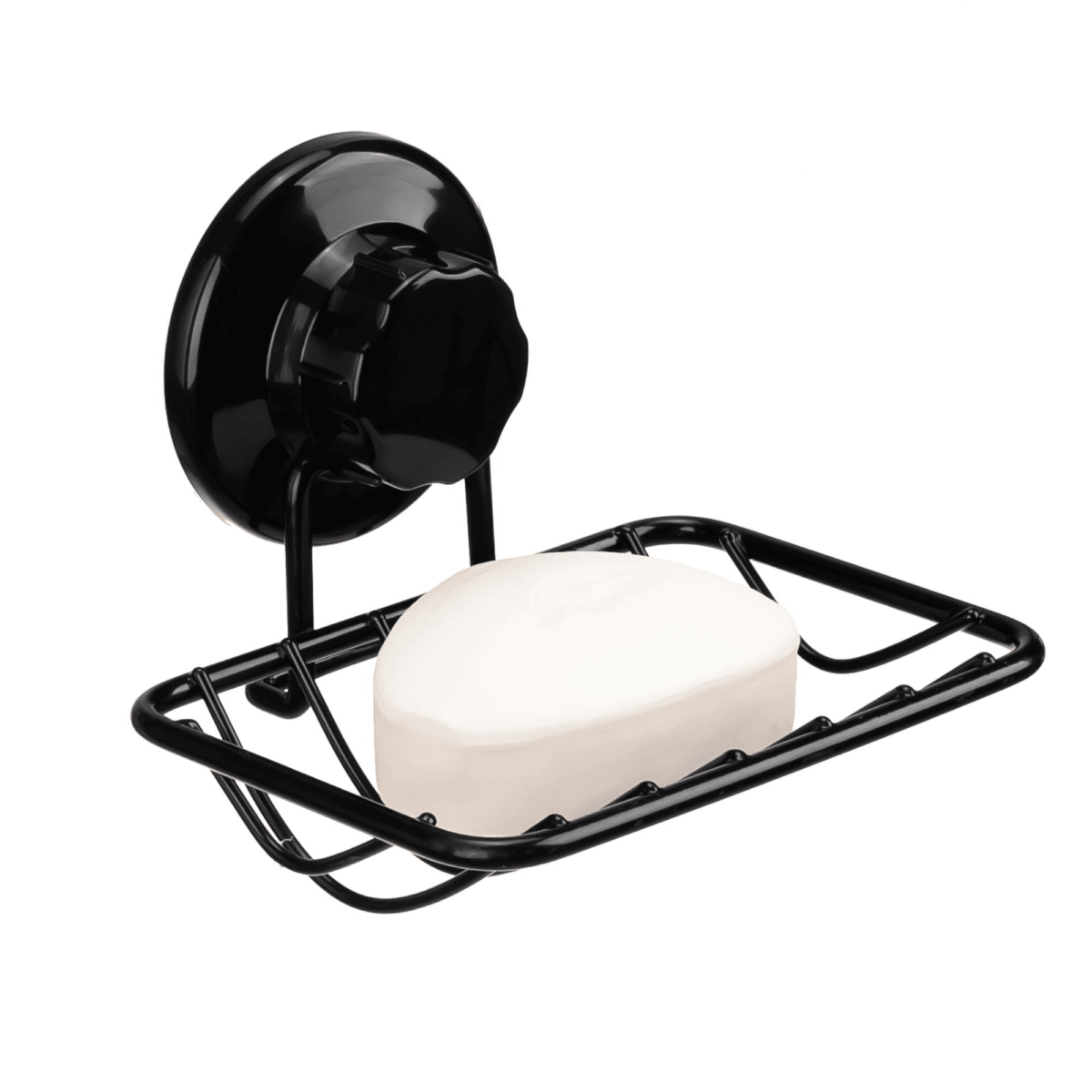 SANNO Vacuum Suction Cup Shower Soap Dish - Soap Dish Holder for Shower, Strong Rustproof Stainless Steel Soap Saver Sponge Holder for Bathroom & Kitchen Sink, No-Drilling &...