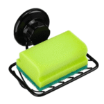 SANNO Vacuum Suction Cup Shower Soap Dish - Soap Dish Holder for Shower, Strong Rustproof Stainless Steel Soap Saver Sponge Holder for Bathroom & Kitchen Sink, No-Drilling &...