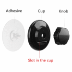 SANNO Vacuum Suction Cup Shower Soap Dish - Soap Dish Holder for Shower, Strong Rustproof Stainless Steel Soap Saver Sponge Holder for Bathroom & Kitchen Sink, No-Drilling &...