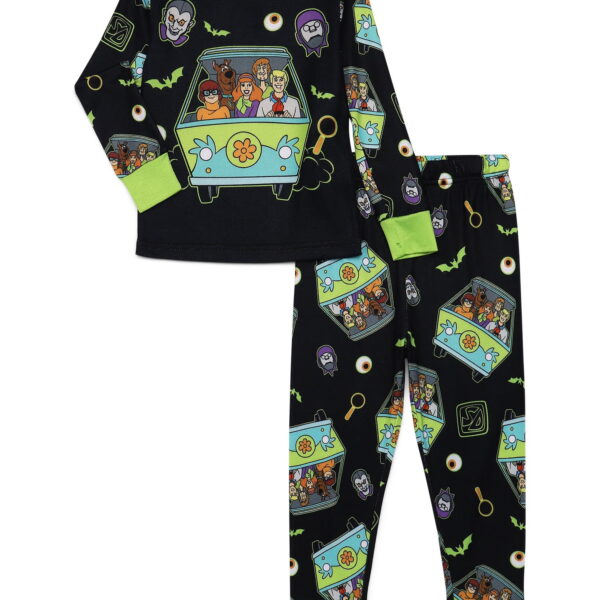Scooby-Doo Toddlers' Halloween Glow In The Dark Pajama Top and Pants Set, 2-Piece, Sizes 12M-5T