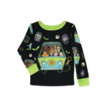 Scooby-Doo Toddlers' Halloween Glow In The Dark Pajama Top and Pants Set, 2-Piece, Sizes 12M-5T