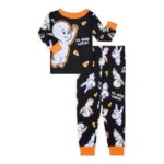 Scooby-Doo Toddlers' Halloween Glow In The Dark Pajama Top and Pants Set, 2-Piece, Sizes 12M-5T
