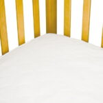 Sealy SecureStay Waterproof Crib Mattress Pad, Easy Clean Washable, Crib/Toddler Bed, White