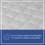 Sealy SecureStay Waterproof Crib Mattress Pad, Easy Clean Washable, Crib/Toddler Bed, White