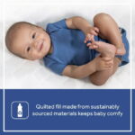 Sealy SecureStay Waterproof Crib Mattress Pad, Easy Clean Washable, Crib/Toddler Bed, White