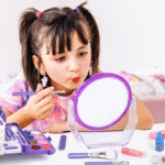 Sendida Kids Makeup Kit for Girl Gifts, 54PCS in 1 Makeup Toys Washable Little Girls Princess Make Up Toys for 4 5 6 7 8 9 Year Old Girl Birthday Gift (Purple)
