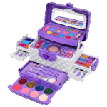 Sendida Kids Makeup Kit for Girl Gifts, 54PCS in 1 Makeup Toys Washable Little Girls Princess Make Up Toys for 4 5 6 7 8 9 Year Old Girl Birthday Gift (Purple)