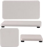 Set of 4 Water Absorbent Diatomite Soap Dish, Diatomaceous Earth Coasters, Hand Soap Holder, Water Absorbing Stone Tray Used for Plants & Toiletries in The Modern Home