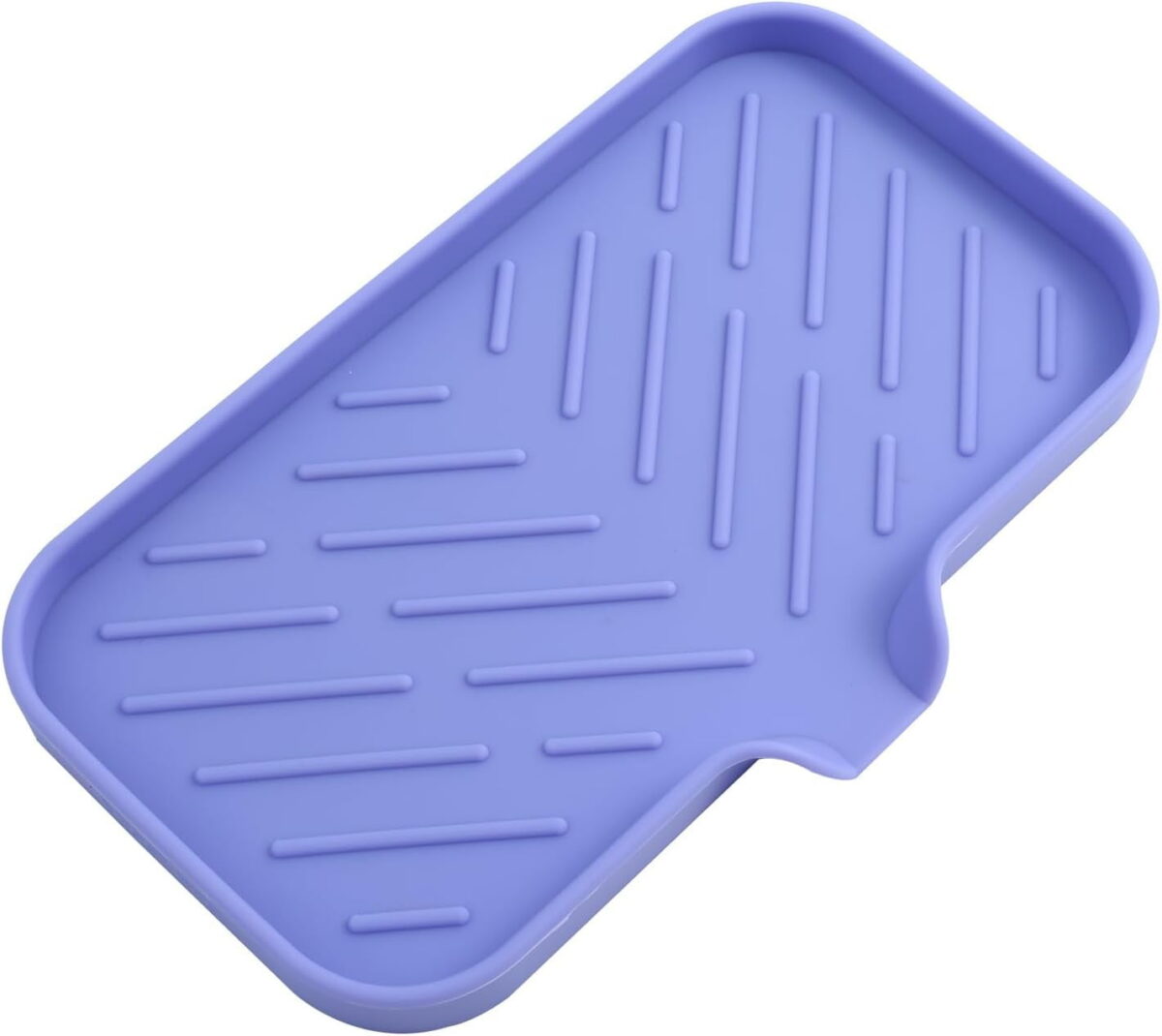 Silicone Bathroom Soap Dishes with Drain Spout-Bathroom and Kitchen Sink Organizer,Sponge Holder,Dish Soap Tray,Perfect for Dispenser,Scrubber,Bottle,Cup on Sink or...