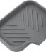 Silicone Bathroom Soap Dishes with Drain Spout-Bathroom and Kitchen Sink Organizer,Sponge Holder,Dish Soap Tray,Perfect for Dispenser,Scrubber,Bottle,Cup on Sink or Counter-Grey
