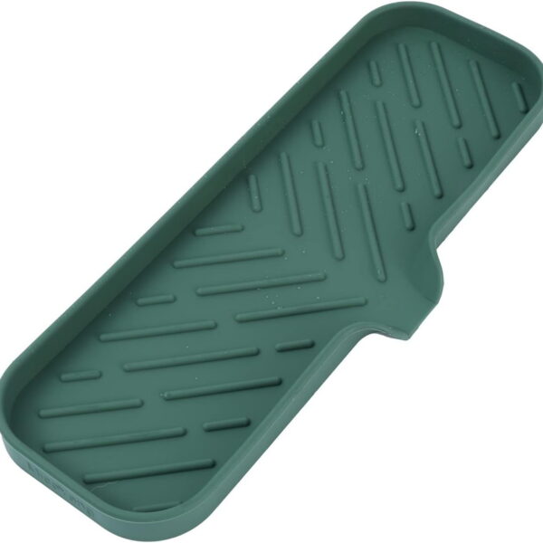 Silicone Bathroom Soap Dishes with Drain Spout-Bathroom and Kitchen Sink Organizer,Sponge Holder,Dish Soap Tray,Perfect for Dispenser,Scrubber,Bottle,Cup on Sink or...