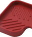 Silicone Bathroom Soap Dishes with Drain Spout-Bathroom and Kitchen Sink Organizer,Sponge Holder,Dish Soap Tray,Perfect for Dispenser,Scrubber,Bottle,Cup on Sink or Counter-Grey