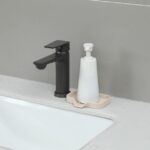 Silicone Bathroom Soap Dishes with Drain Spout-Bathroom and Kitchen Sink Organizer,Sponge Holder,Dish Soap Tray,Perfect for Dispenser,Scrubber,Bottle,Cup on Sink or Counter-Grey