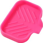 Silicone Bathroom Soap Dishes with Drain Spout-Bathroom and Kitchen Sink Organizer,Sponge Holder,Dish Soap Tray,Perfect for Dispenser,Scrubber,Bottle,Cup on Sink or Counter-Grey