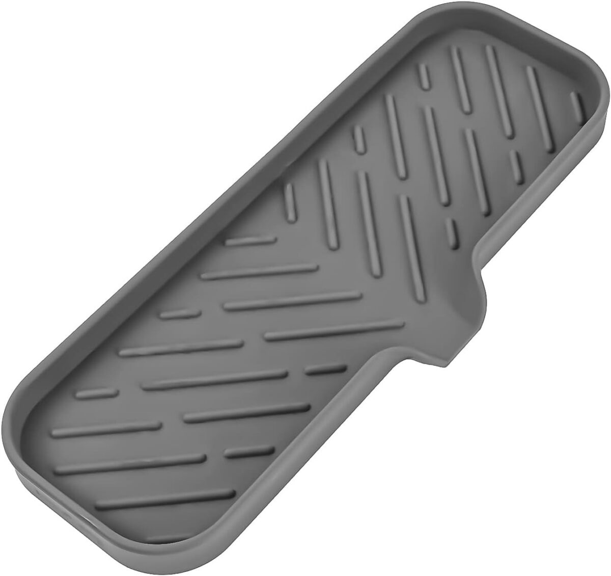 Silicone Bathroom Soap Dishes with Drain Spout-Bathroom and Kitchen Sink Organizer,Sponge Holder,Dish Soap Tray,Perfect for Dispenser,Scrubber,Bottle,Cup on Sink or...
