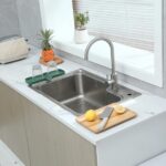 Silicone Bathroom Soap Dishes with Drain Spout-Bathroom and Kitchen Sink Organizer,Sponge Holder,Dish Soap Tray,Perfect for Dispenser,Scrubber,Bottle,Cup on Sink or...