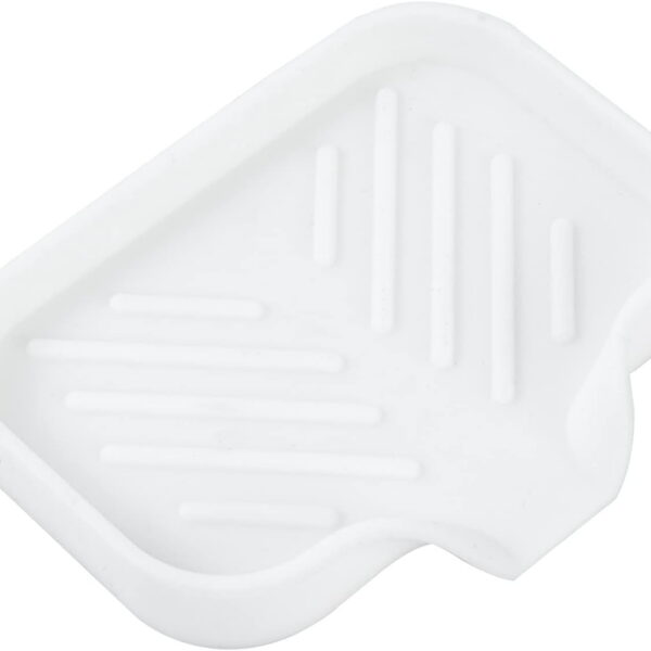 Silicone Bathroom Soap Dishes with Drain Spout-Bathroom and Kitchen Sink Organizer,Sponge Holder,Dish Soap Tray,Perfect for Dispenser,Scrubber,Bottle,Cup on Sink or...
