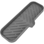 Silicone Bathroom Soap Dishes with Drain Spout-Bathroom and Kitchen Sink Organizer,Sponge Holder,Dish Soap Tray,Perfect for Dispenser,Scrubber,Bottle,Cup on Sink or...