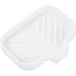 Silicone Bathroom Soap Dishes with Drain Spout-Bathroom and Kitchen Sink Organizer,Sponge Holder,Dish Soap Tray,Perfect for Dispenser,Scrubber,Bottle,Cup on Sink or...