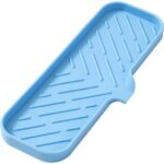 Silicone Bathroom Soap Dishes with Drain Spout-Bathroom and Kitchen Sink Organizer,Sponge Holder,Dish Soap Tray,Perfect for Dispenser,Scrubber,Bottle,Cup on Sink or...