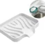 Silicone Organizer Tray, Soap and Sponge holder for Kitchen Sink, Bathroom - Storage Tray for Dish Brush, Soap Dispenser, Dishwashing Accessories(S)