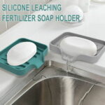 Silicone Organizer Tray, Soap and Sponge holder for Kitchen Sink, Bathroom - Storage Tray for Dish Brush, Soap Dispenser, Dishwashing Accessories(S)