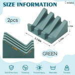 Silicone Soap Dish for Bar Soap Holder for Shower Bathroom Self Draining Waterfall Drying Tray Keep Soap Bars Dry Clean & Easy Cleaning