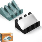 Silicone Soap Dish for Bar Soap Holder for Shower Bathroom Self Draining Waterfall Drying Tray Keep Soap Bars Dry Clean & Easy Cleaning