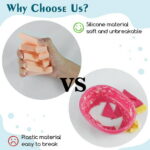 Silicone Soap Dish for Bar Soap Holder for Shower Bathroom Self Draining Waterfall Drying Tray Keep Soap Bars Dry Clean & Easy Cleaning