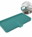 Silicone Soap Holder- Soap Dish with Drainage Perfect for Kitchen Counter, Scrub Holder, Sink Organizer,Soap Dishes,Sponge,Dispenser,bar Shower soap,Sink Tray(L)