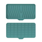 Silicone Soap Holder- Soap Dish with Drainage Perfect for Kitchen Counter, Scrub Holder, Sink Organizer,Soap Dishes,Sponge,Dispenser,bar Shower soap,Sink Tray(L)