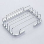 Silver Stainless Steel Soap Holder Dish Bathroom Wall Mounted Storage Rack Home