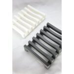 Simply Good Silicone Soap Dish With Auto-Drain Open Base - Max Airflow Soap Holder - GRAY