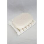 Simply Good Silicone Soap Dish With Auto-Drain Open Base - Max Airflow Soap Holder - GRAY
