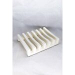 Simply Good Silicone Soap Dish With Auto-Drain Open Base - Max Airflow Soap Holder - GRAY