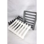 Simply Good Silicone Soap Dish With Auto-Drain Open Base - Max Airflow Soap Holder - WHITE