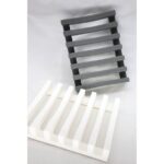 Simply Good Silicone Soap Dish With Auto-Drain Open Base - Max Airflow Soap Holder - WHITE