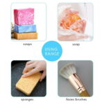 Soap Dish, Bar Soap Holder Case with Drain Holes, Silicone Soap Tray Saver Sponge Holder Soap Dishes