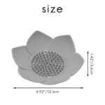 Soap Dish, Bar Soap Holder Case with Drain Holes, Silicone Soap Tray Saver Sponge Holder Soap Dishes