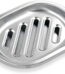 Soap Dish, Double Layers Stainless Steel Soap Holder with Draining Tray, Shower Soap Dishes for Bathroom, Soap Saver for Bathtub, Sponge Holder for Kitchen Sink (Silver)