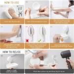 Soap Dish Holder for Shower Wall Mounted Vacuum Suction Design for Bathroom Use
