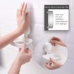 Soap Dish Holder for Shower Wall Mounted Vacuum Suction Design for Bathroom Use