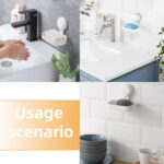 Soap Dish Holder for Shower Wall Mounted Vacuum Suction Design for Bathroom Use